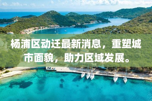 杨浦区动迁最新消息，重塑城市面貌，助力区域发展。