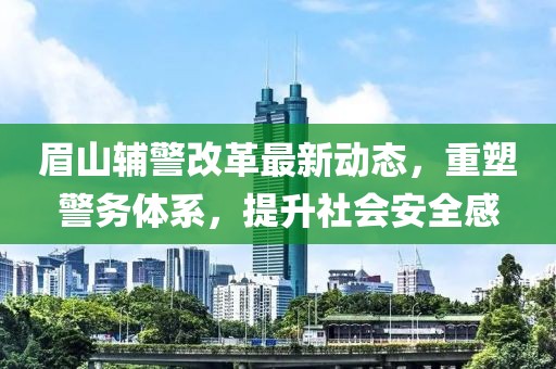 眉山辅警改革最新动态，重塑警务体系，提升社会安全感