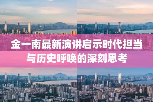 金一南最新演讲启示时代担当与历史呼唤的深刻思考