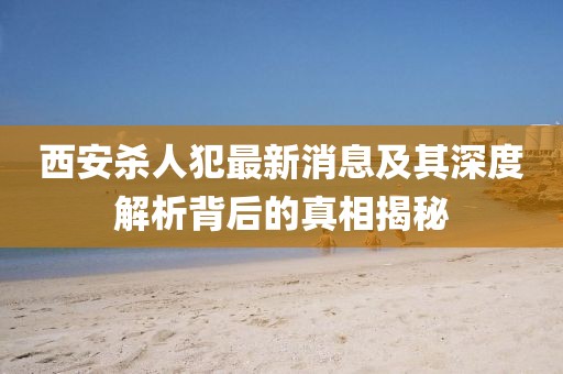 西安杀人犯最新消息及其深度解析背后的真相揭秘