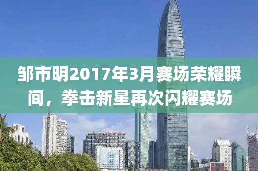 邹市明2017年3月赛场荣耀瞬间，拳击新星再次闪耀赛场