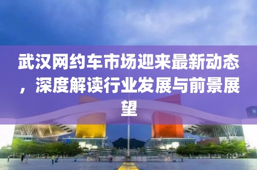 武汉网约车市场迎来最新动态，深度解读行业发展与前景展望