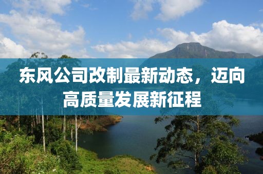 东风公司改制最新动态，迈向高质量发展新征程