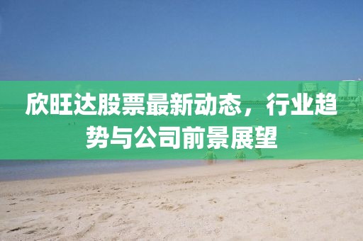 欣旺达股票最新动态，行业趋势与公司前景展望