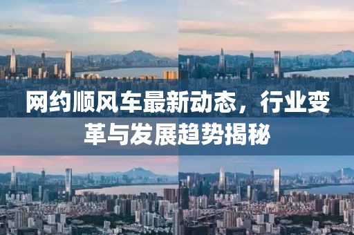 网约顺风车最新动态，行业变革与发展趋势揭秘