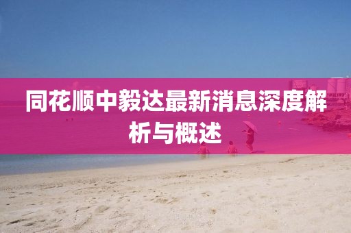 同花顺中毅达最新消息深度解析与概述