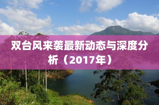 双台风来袭最新动态与深度分析（2017年）