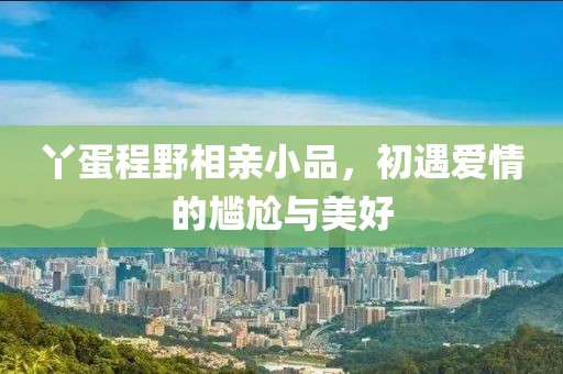 丫蛋程野相亲小品，初遇爱情的尴尬与美好