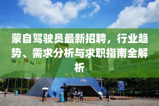 蒙自驾驶员最新招聘，行业趋势、需求分析与求职指南全解析
