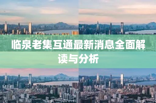 临泉老集互通最新消息全面解读与分析
