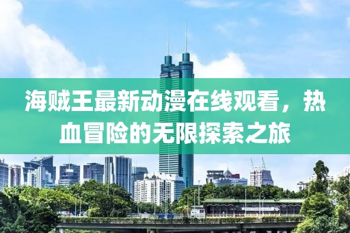 海贼王最新动漫在线观看，热血冒险的无限探索之旅