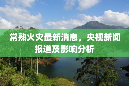 常熟火灾最新消息，央视新闻报道及影响分析