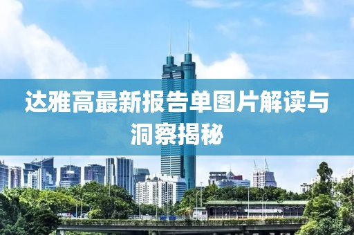 达雅高最新报告单图片解读与洞察揭秘
