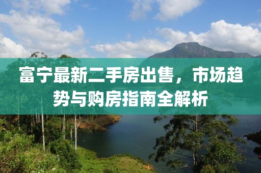 富宁最新二手房出售，市场趋势与购房指南全解析