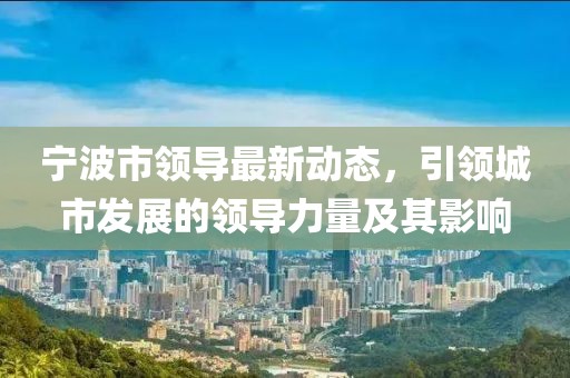 宁波市领导最新动态，引领城市发展的领导力量及其影响