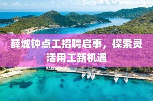 薛城钟点工招聘启事，探索灵活用工新机遇