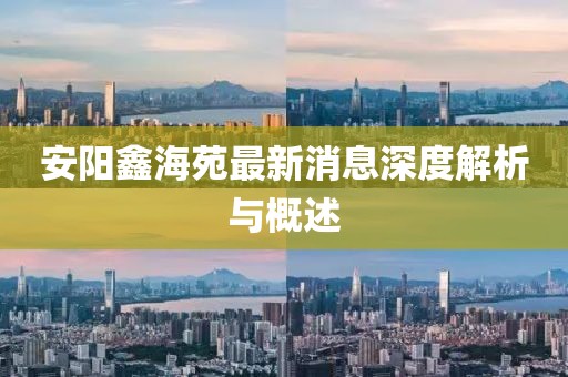 安阳鑫海苑最新消息深度解析与概述
