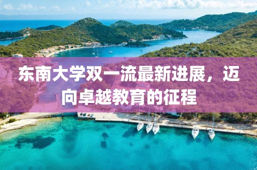 东南大学双一流最新进展，迈向卓越教育的征程