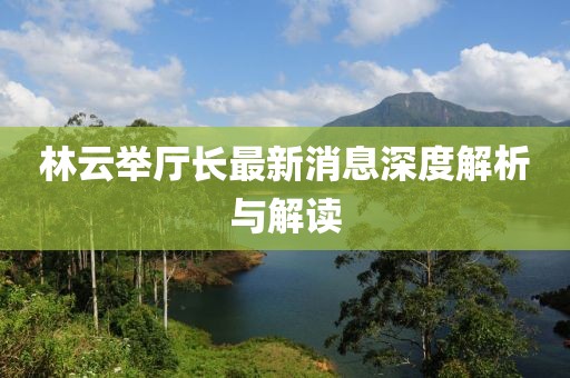 林云举厅长最新消息深度解析与解读
