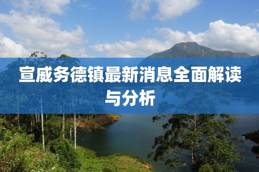 宣威务德镇最新消息全面解读与分析