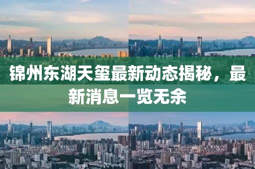 锦州东湖天玺最新动态揭秘，最新消息一览无余