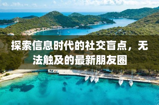 探索信息时代的社交盲点，无法触及的最新朋友圈