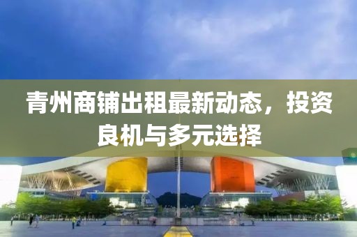 青州商铺出租最新动态，投资良机与多元选择