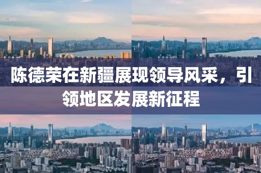陈德荣在新疆展现领导风采，引领地区发展新征程