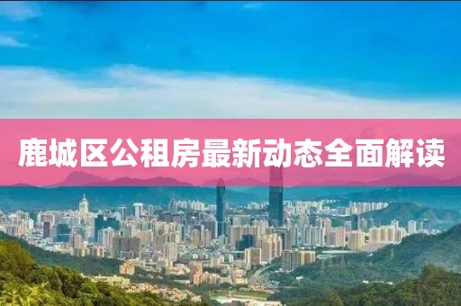鹿城区公租房最新动态全面解读