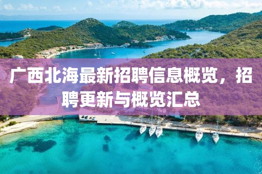 广西北海最新招聘信息概览，招聘更新与概览汇总