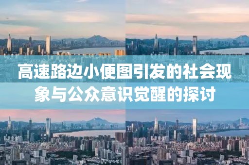 高速路边小便图引发的社会现象与公众意识觉醒的探讨