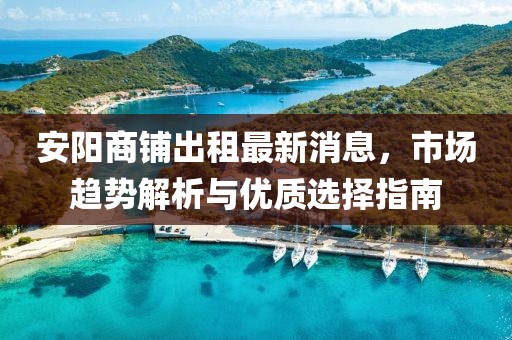 安阳商铺出租最新消息，市场趋势解析与优质选择指南