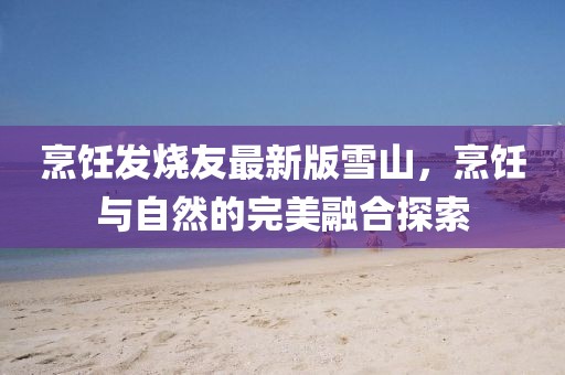 烹饪发烧友最新版雪山，烹饪与自然的完美融合探索