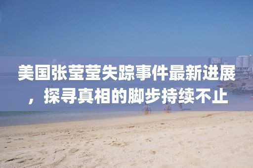 美国张莹莹失踪事件最新进展，探寻真相的脚步持续不止