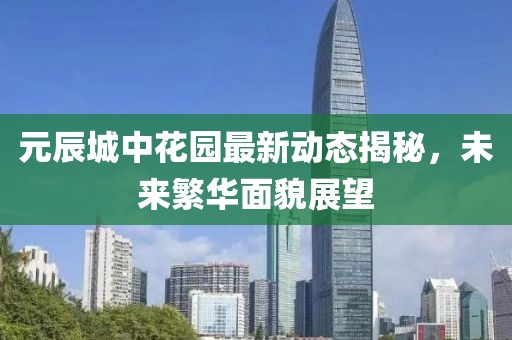 元辰城中花园最新动态揭秘，未来繁华面貌展望