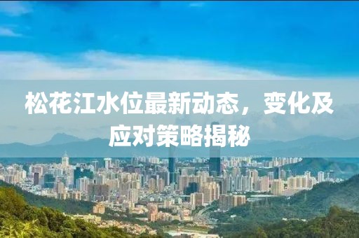 松花江水位最新动态，变化及应对策略揭秘