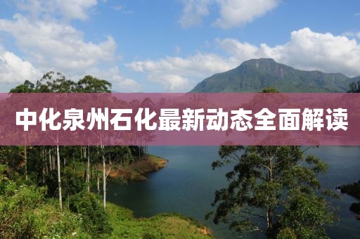 中化泉州石化最新动态全面解读