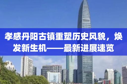 孝感丹阳古镇重塑历史风貌，焕发新生机——最新进展速览