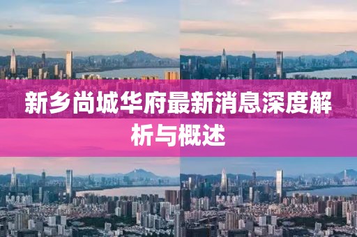 新乡尚城华府最新消息深度解析与概述