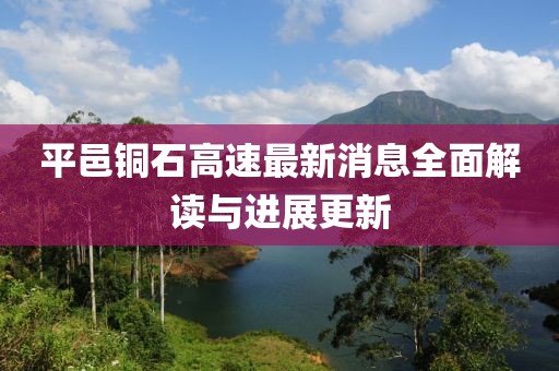 平邑铜石高速最新消息全面解读与进展更新