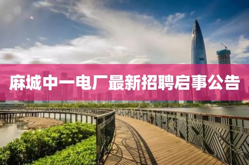 麻城中一电厂最新招聘启事公告