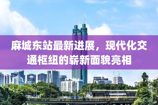麻城东站最新进展，现代化交通枢纽的崭新面貌亮相