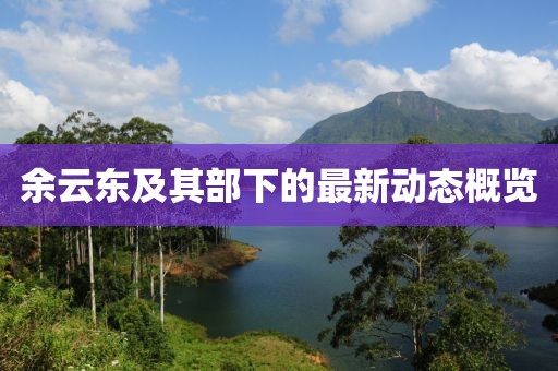 余云东及其部下的最新动态概览
