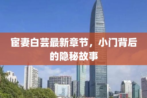 宦妻白芸最新章节，小门背后的隐秘故事