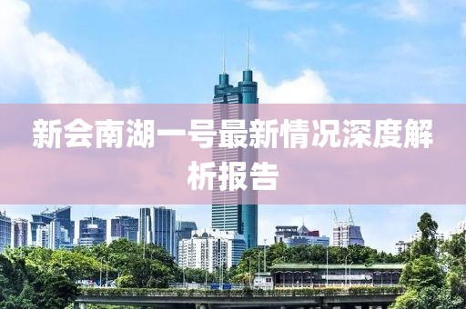 新会南湖一号最新情况深度解析报告