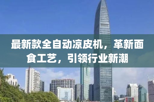 最新款全自动凉皮机，革新面食工艺，引领行业新潮