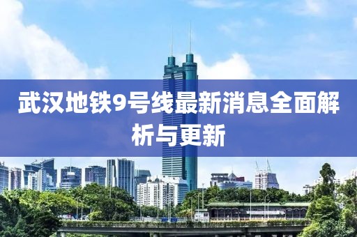 武汉地铁9号线最新消息全面解析与更新