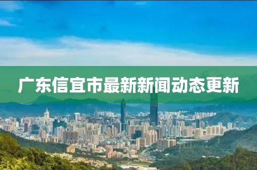 广东信宜市最新新闻动态更新