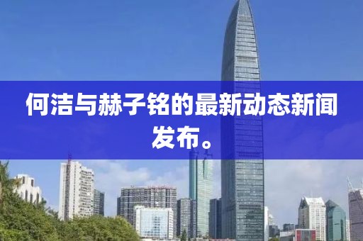 何洁与赫子铭的最新动态新闻发布。