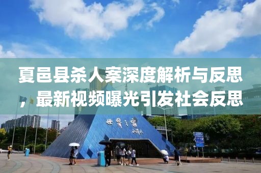 夏邑县杀人案深度解析与反思，最新视频曝光引发社会反思